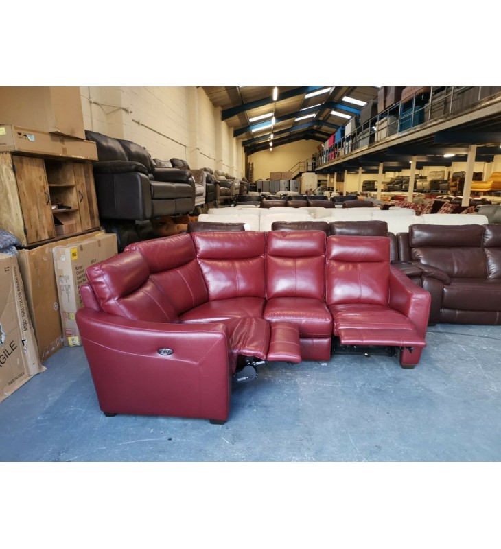 Cheap red leather shop sofas for sale